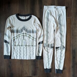 Hanna Andersson Star Wars Kids Pajama Set Stormtrooper Size 8-10 Organic Cotton